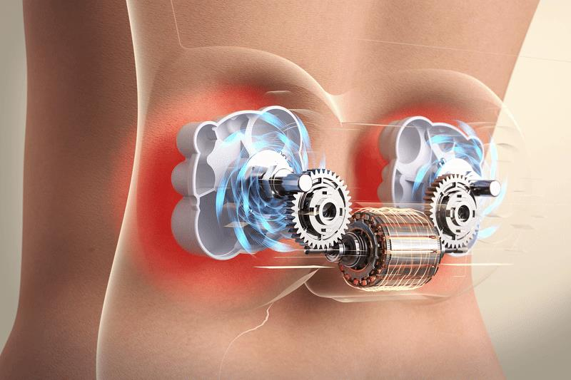 SKG VS500 stimulator Taille Grijs - Afbeelding 4