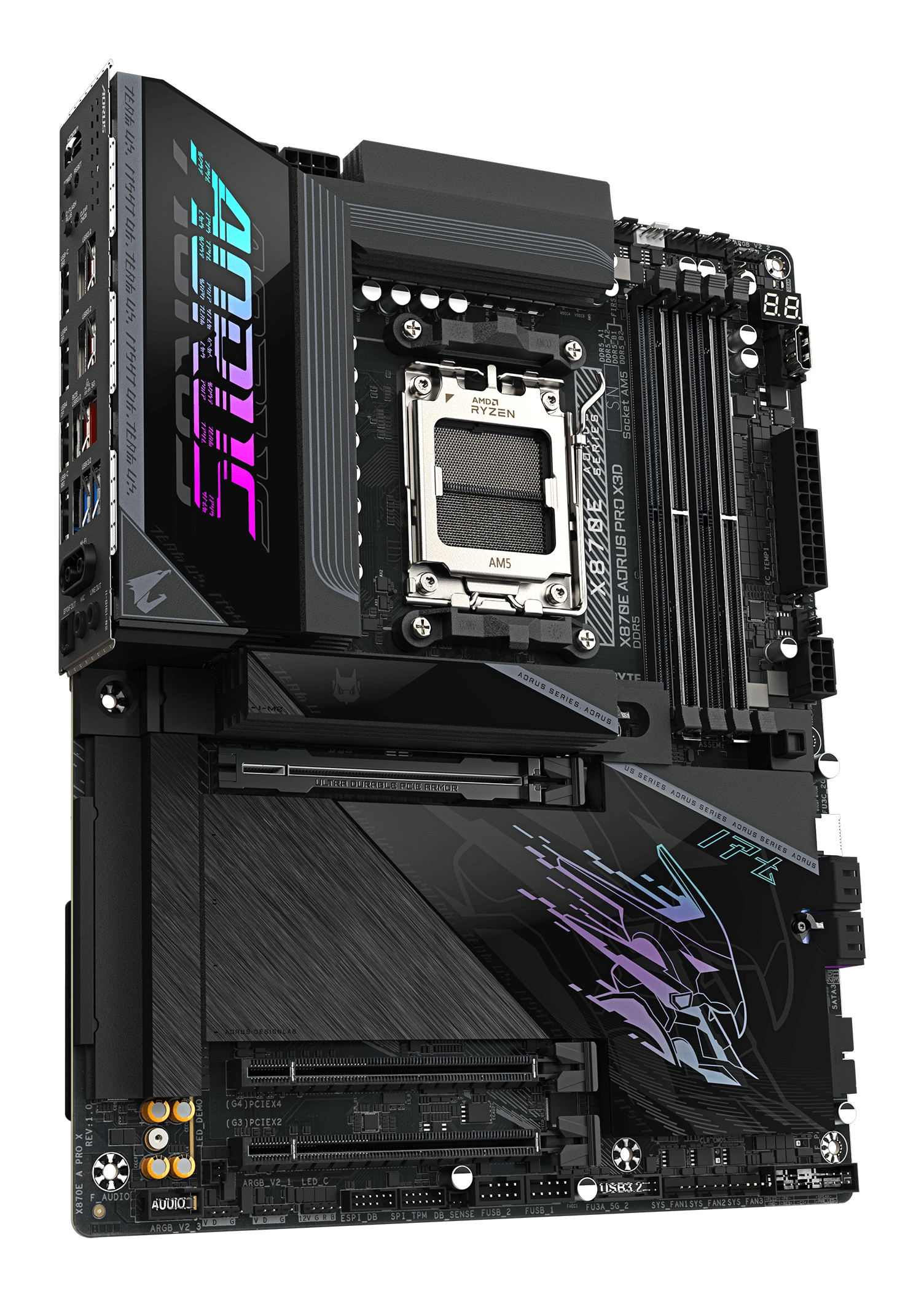 GIGABYTE X870E AORUS PRO X3D AMD X870E Socket AM5 ATX - Afbeelding 4