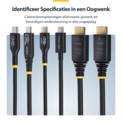 StarTech.com 50cm Gecertificeerde Ultra High Speed HDMI Kabel, 8K 60Hz/4K 120Hz, HDMI 2.1 Kabel met HDR10+ / eARC, 48Gbps, 8K HDMI Kabel voor Monitor/TV/Scherm - Afbeelding 11