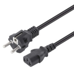 Manhattan 328616 electriciteitssnoer Zwart 3 m CEE7/7 C13 stekker - Afbeelding 2