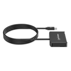Manhattan USB-C smartcardlezer met contact, met microSD-slot, USB-C male connector, compatibel met Windows, macOS en Linux, leest SIM-kaarten met adapter, kabel van 1 m, zwart, 3 jaar garantie - Afbeelding 6