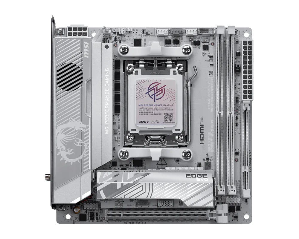 MSI MPG X870I EDGE TI EVO WIFI moederbord AMD X870 Socket AM5 mini ITX - Afbeelding 3