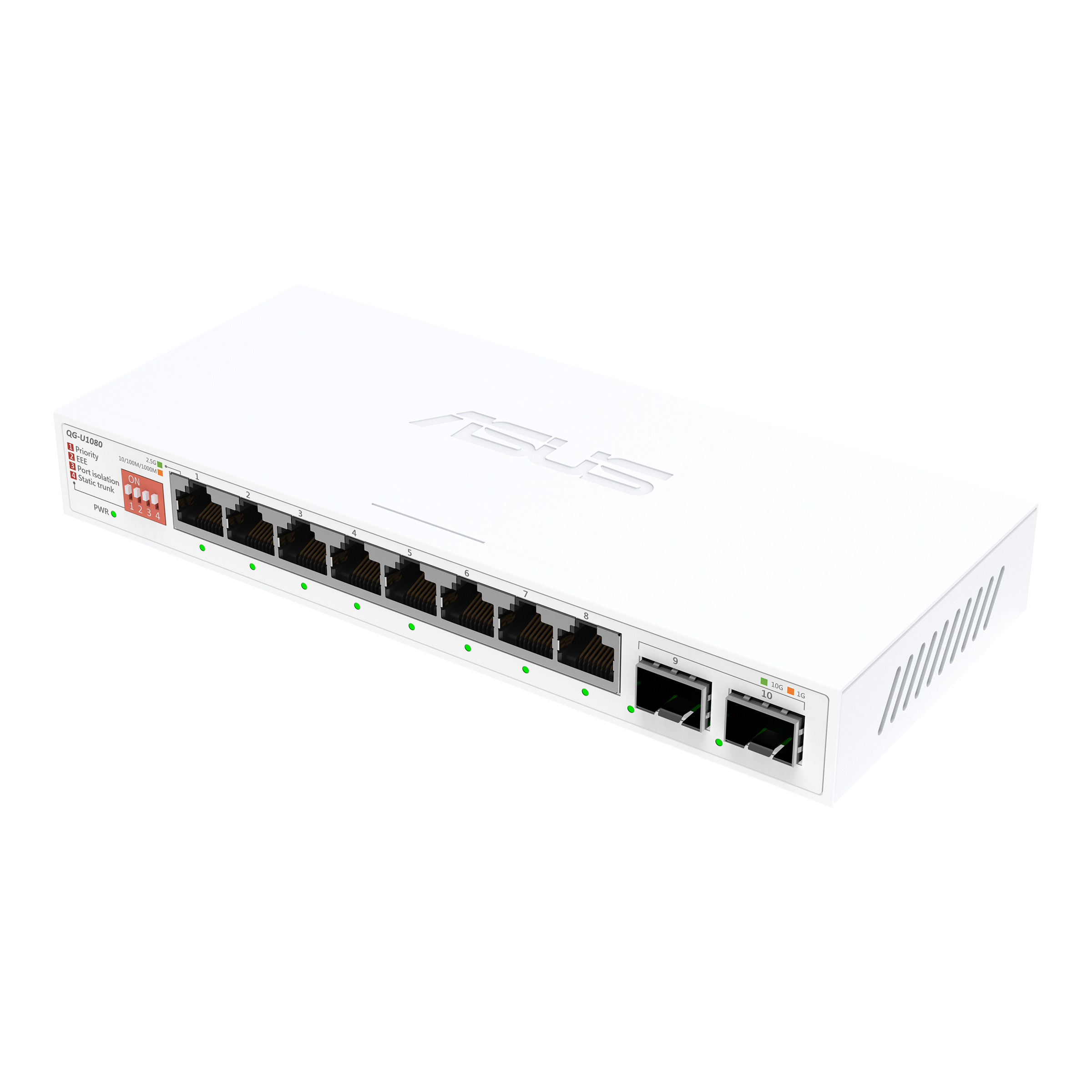 ASUS QG-U1080 Unmanaged 2.5G Ethernet (100/1000/2500) Wit - Afbeelding 3