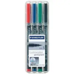 STAEDTLER Folienstift Lumocolor S perm 4St