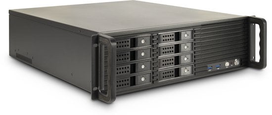 Inter-Tech 48.3cm IPC 3U-3508 3HE STORAGE o.PSU
