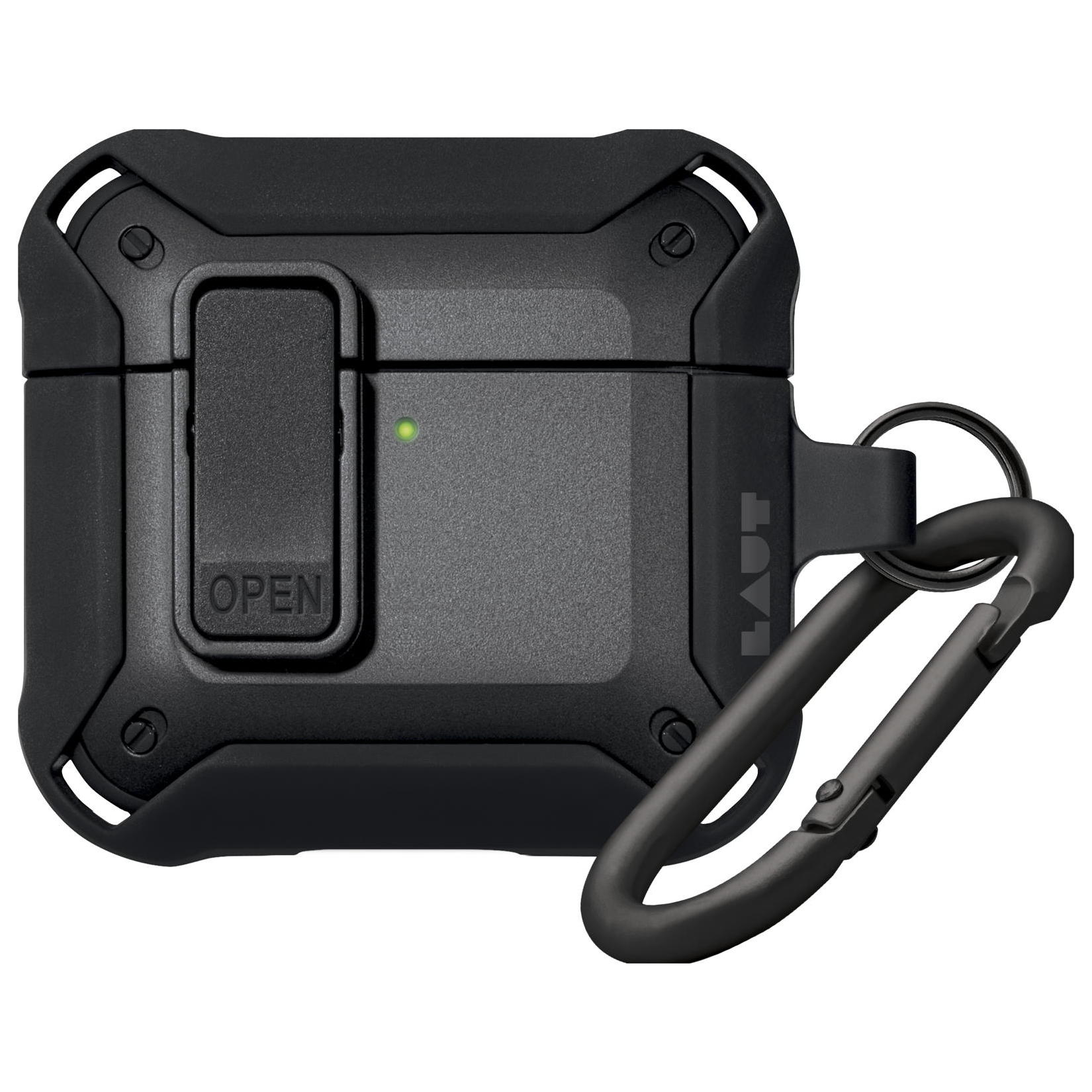 LAUT ZENTRY Black protective case for AirPods 4zh Gen.