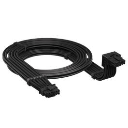CORSAIR Right Angled Embossed PCIe 5.1 12V-2x6 Cable 600W UL1569 16AWG 105C VW-1 Black 650mm Right Angled Style A to Straight