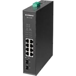 EDIMAX Switch Industrial 8-Port POE GbE + 2 GbE SFP unmanag.