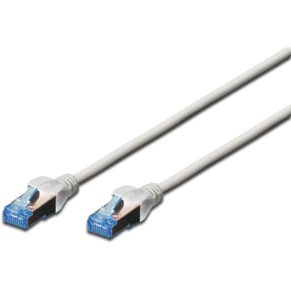 DIGITUS Patchkabel Cat5e SF/UTP Ste. RJ45 1,00m grijs plastic zak