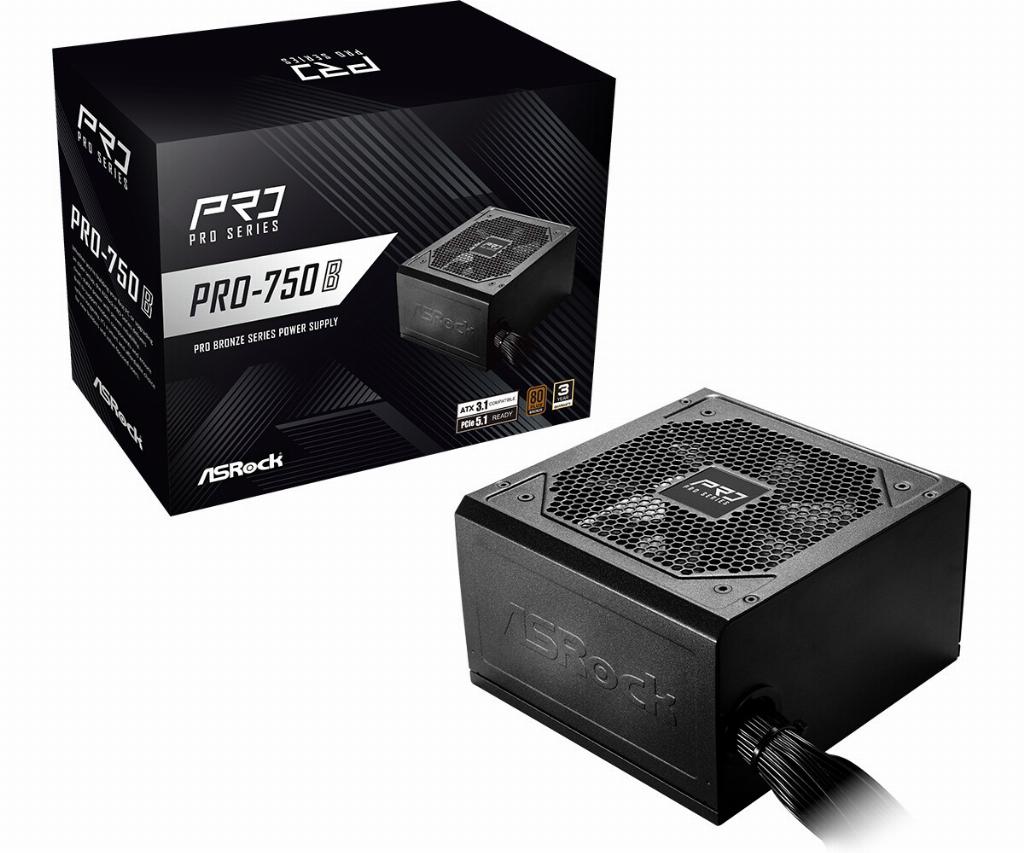 ASRock Pro Series PRO-750B       750W ATX 80+ Bronze   black