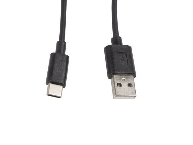 LANBERG USB-C(M)->USB-A(M)2.0 Kabel 1,0m schwarz