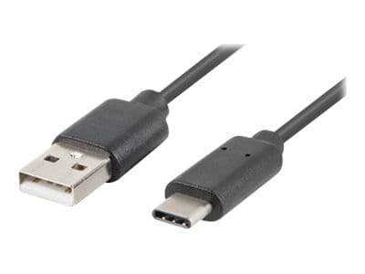 LANBERG USB-C(M)->USB-A(M)2.0 Kabel 1,0m QC 3.0 schwarz