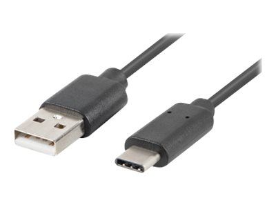 LANBERG USB-C(M)->USB-A(M)2.0 Kabel 1,8m QC 3.0 schwarz