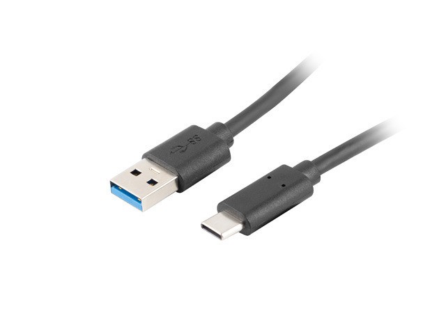 LANBERG USB-C(M)->USB-A(M)3.1 Kabel 1,8m schwarz