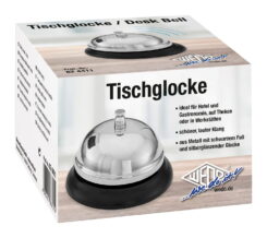 WEDO Tischglocke rund schwarz