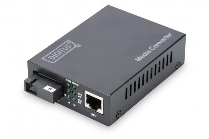 DIGITUS Bidirectional Gigabit media omzetter, RJ45 / SC