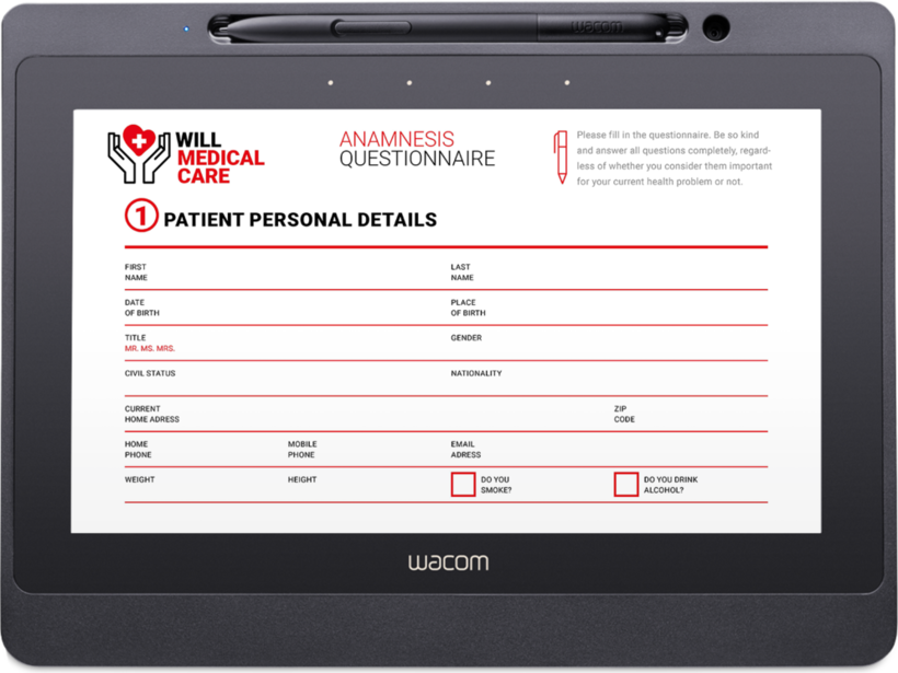 WACOM Stift-Display Unterschriftenpad 10,1
