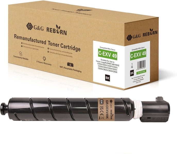 G&G Reborn-Toner kompatibel mit Canon C-EXV 49 (8524B002) B
