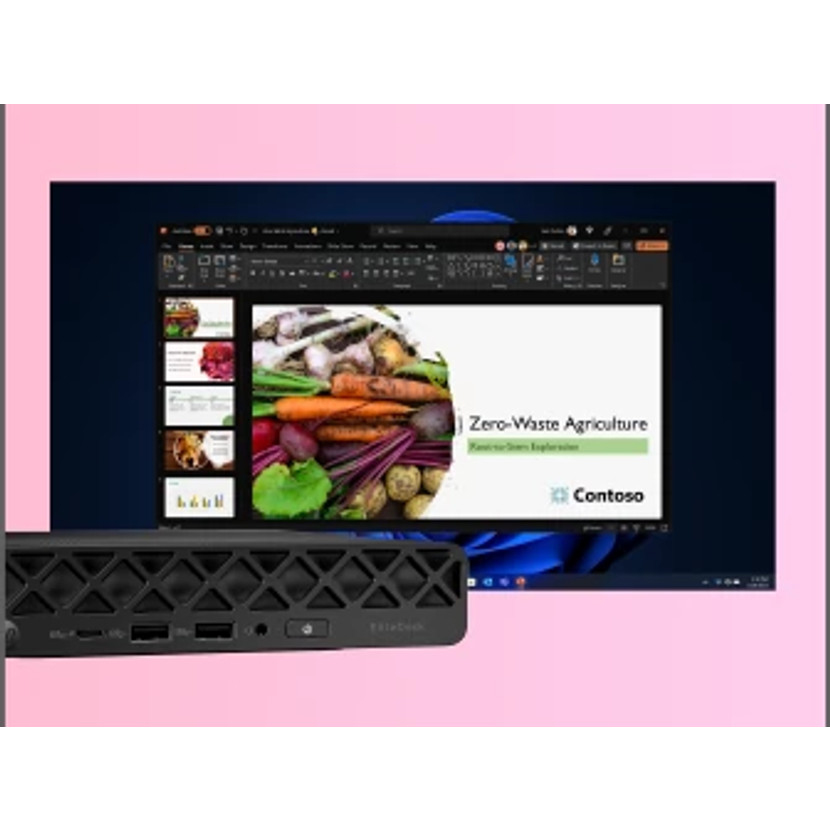 HP EliteDesk 8 Mini G1i U7265 16GB/1TBPC Intel Core Ultra 7 265 DDR5-SDRAM 1 TB SSD Windows 11 Pro Mini PC AI PC Zwart - Afbeelding 7