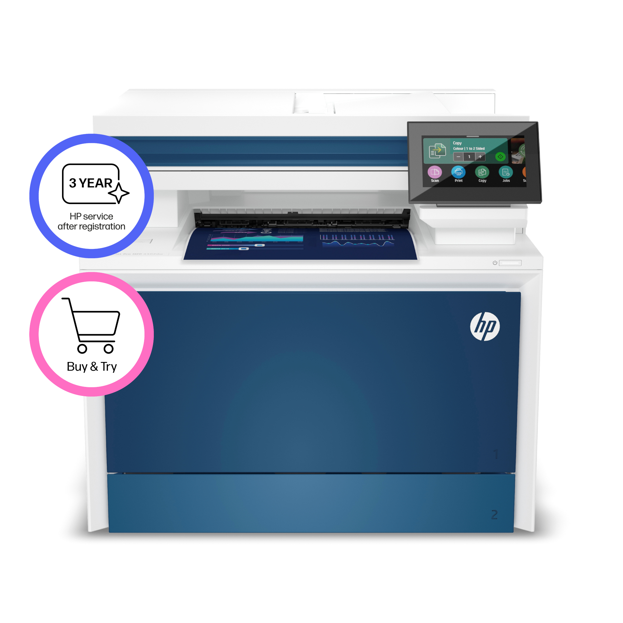 HP Color LaserJet Pro MFP 4302dw printer - Afbeelding 3