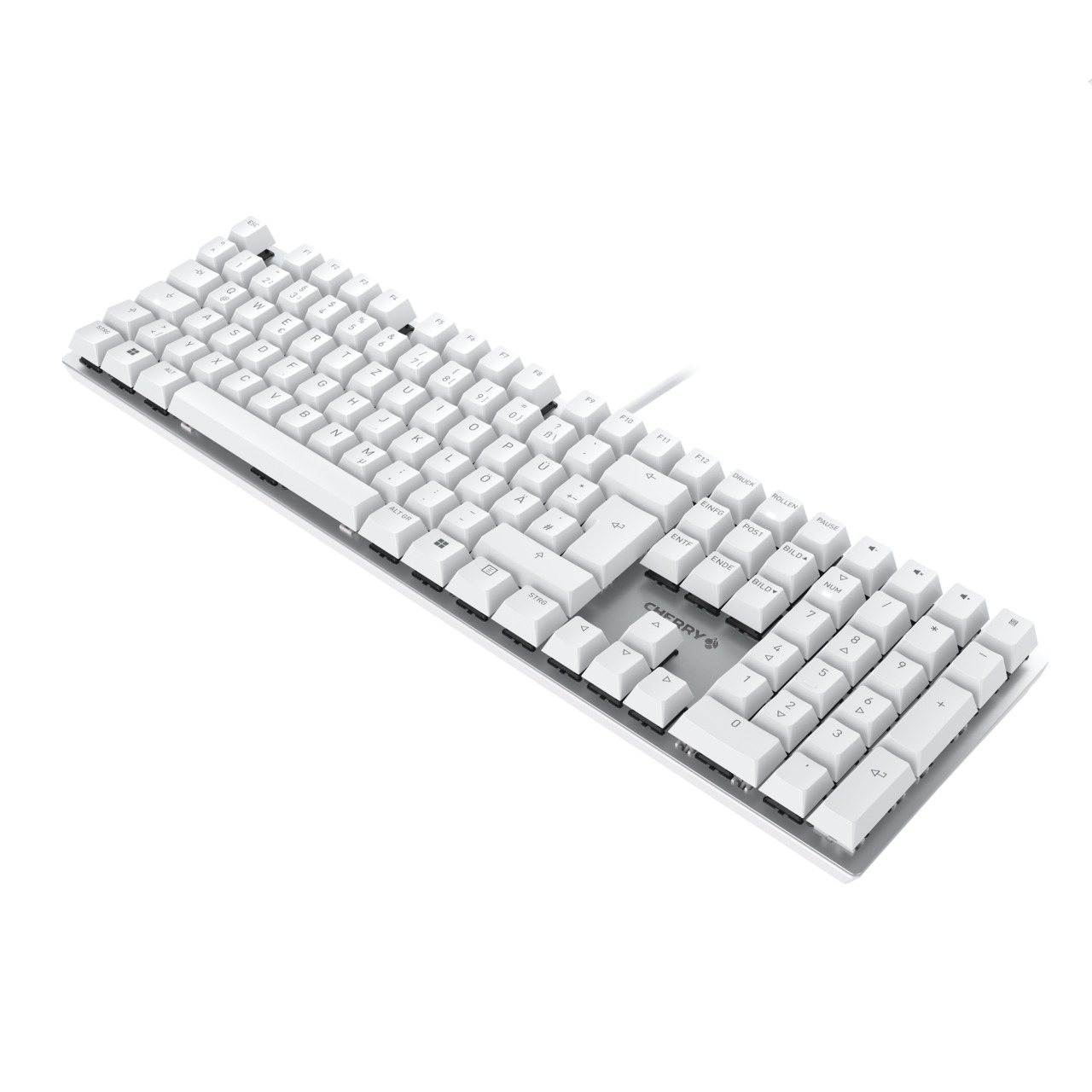 CHERRY KC 200 MX toetsenbord Universeel USB QWERTZ Duits Zilver, Wit - Afbeelding 3