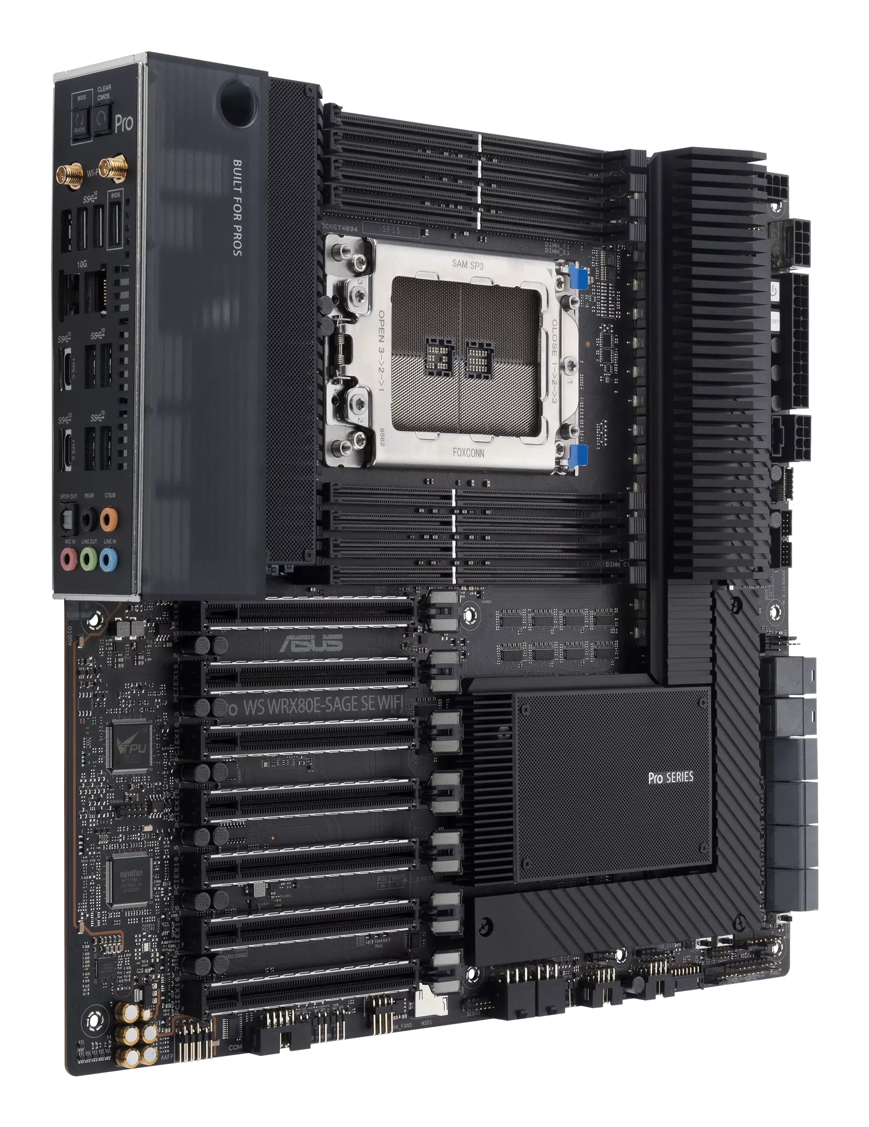 ASUS WRX80E-SAGE SE WIFI AMD WRX80 Socket SP3 Verlengd ATX - Afbeelding 4