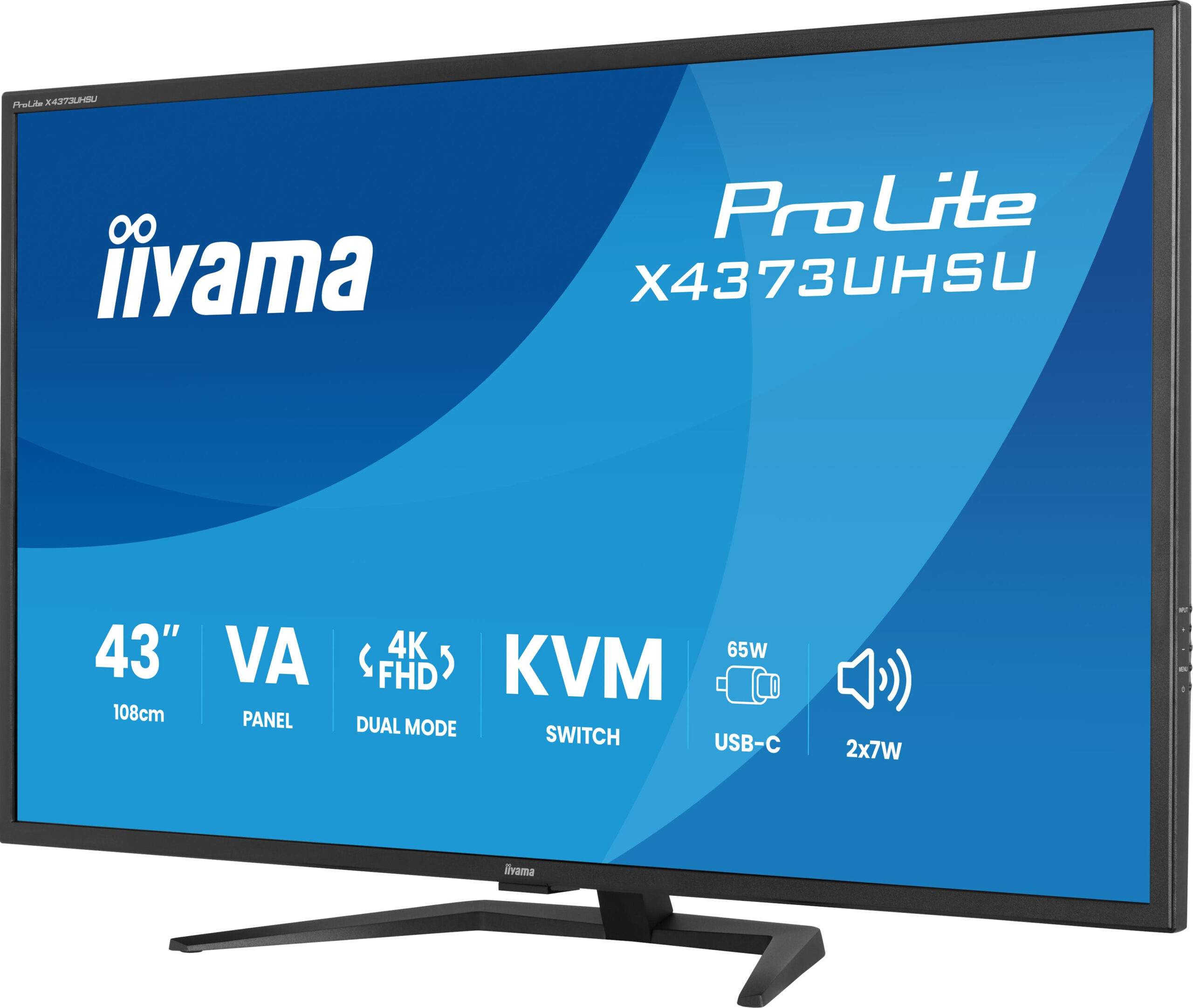 iiyama ProLite X4373UHSU-B2 computer monitor 109,2 cm (43") 3840 x 2160 Pixels 4K Ultra HD LED Zwart - Afbeelding 5
