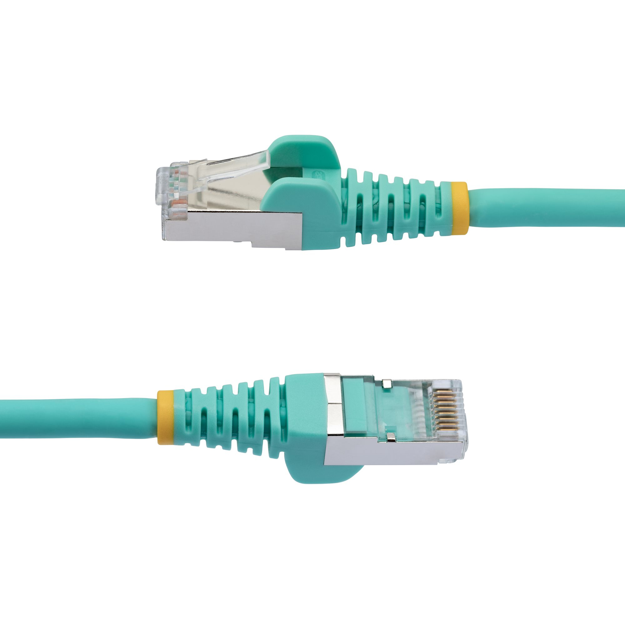 StarTech.com 7m CAT6a Ethernet Kabel, Aqua, Low Smoke Zero Halogen (LSZH), 10GbE 500MHz 100W PoE++ Snagless RJ-45 S/FTP Netwerk Patch Kabel met Trekontlasting, Fluke Tested/ETL - Afbeelding 4