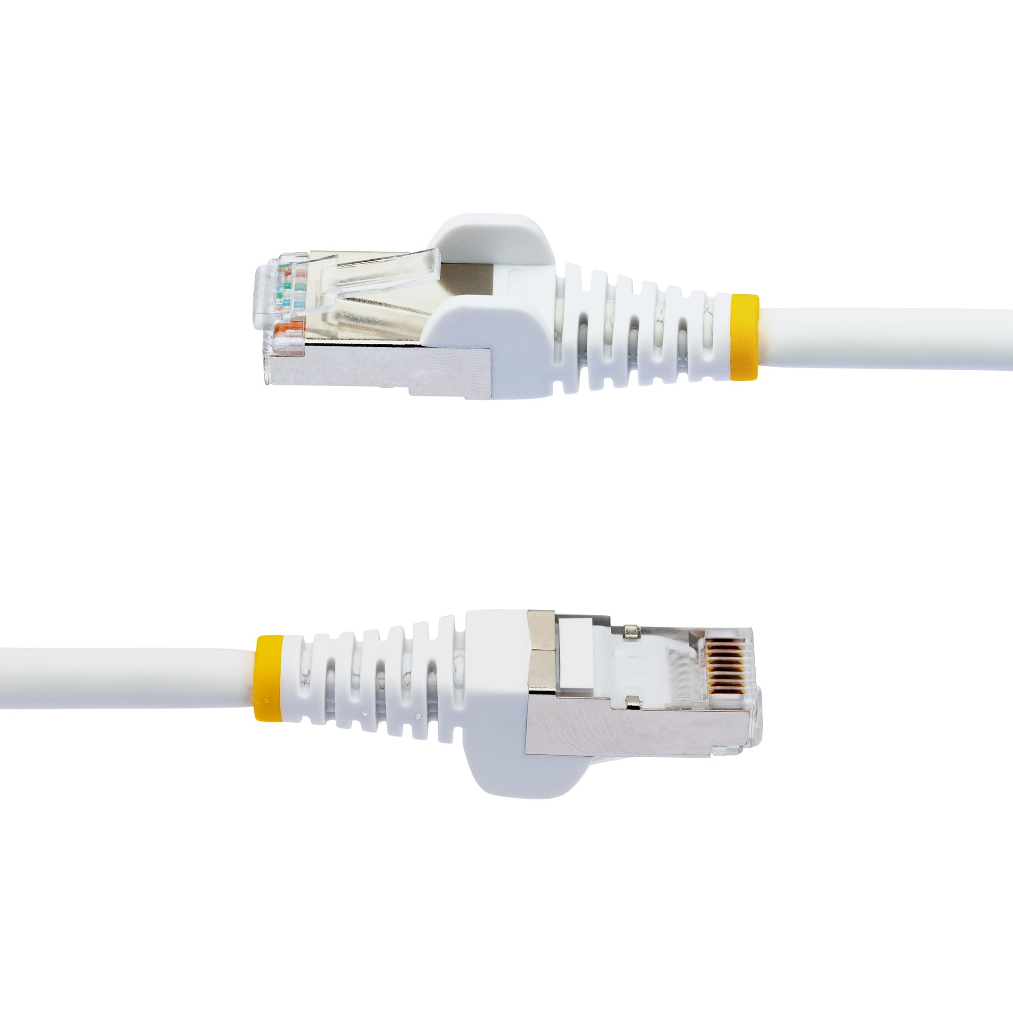 StarTech.com 2m CAT6a Ethernet Kabel, Wit, Low Smoke Zero Halogen (LSZH), 10GbE 500MHz 100W PoE++ Snagless RJ-45 S/FTP Netwerk Patch Kabel met Trekontlasting, Fluke Tested/ETL - Afbeelding 4