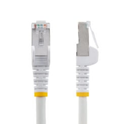 StarTech.com 2m CAT6a Ethernet Kabel, Wit, Low Smoke Zero Halogen (LSZH), 10GbE 500MHz 100W PoE++ Snagless RJ-45 S/FTP Netwerk Patch Kabel met Trekontlasting, Fluke Tested/ETL - Afbeelding 3