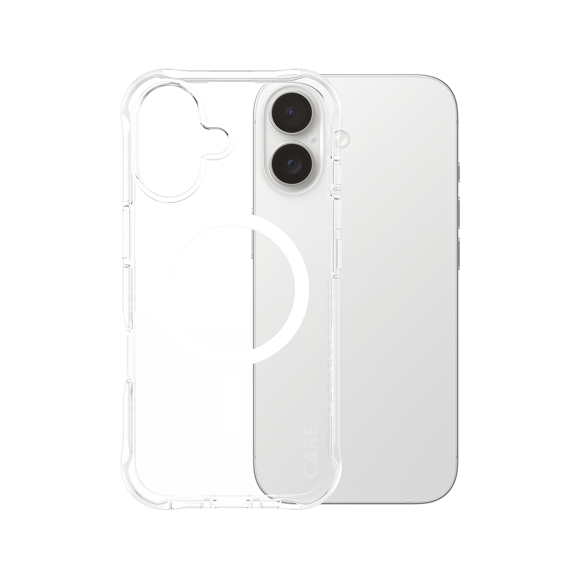 PanzerGlass CARE™ by ® Samba Case Transparent w. White MagSafe iPhone 17 | Bulk mobiele telefoon behuizingen Hoes Transparant - Afbeelding 2