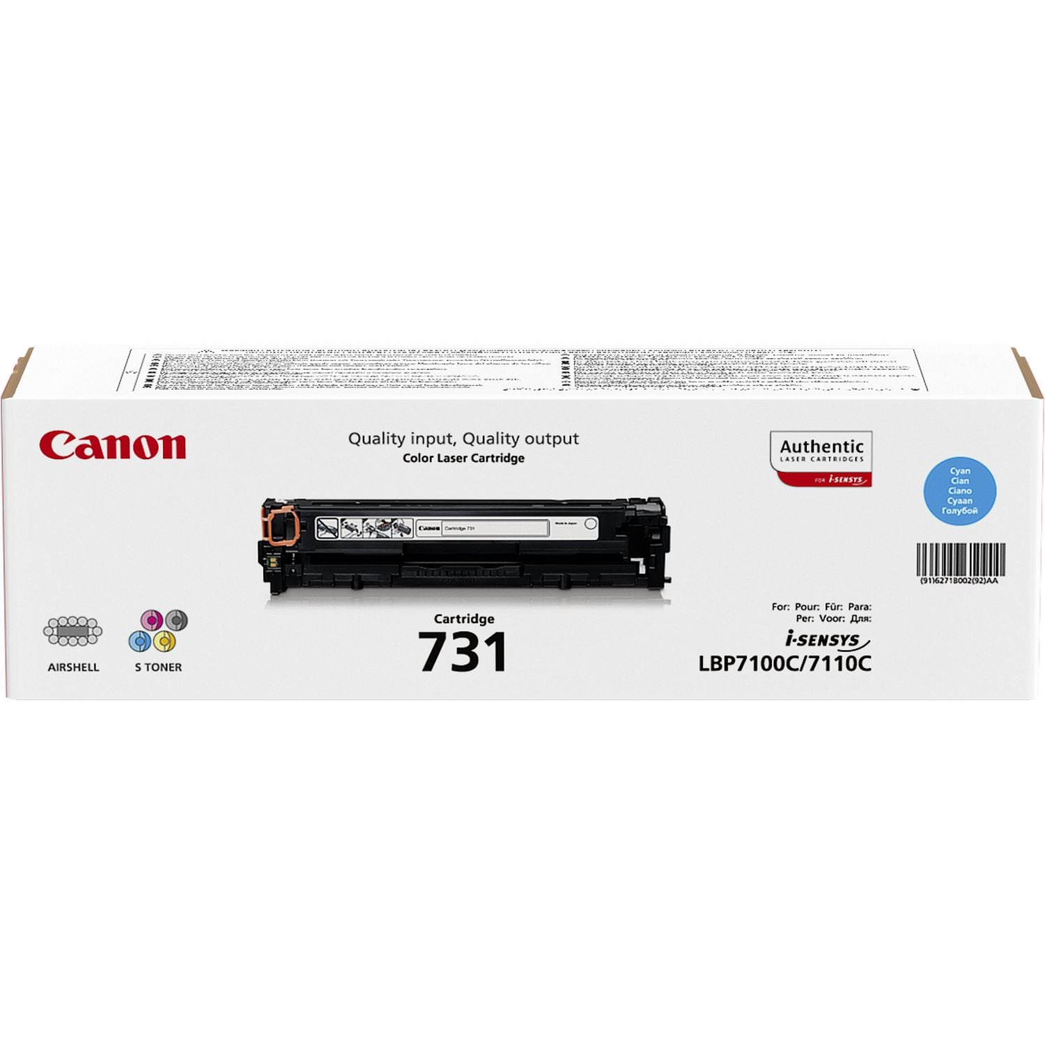 Canon 731 tonercartridge 1 stuk(s) Origineel Cyaan - Afbeelding 3