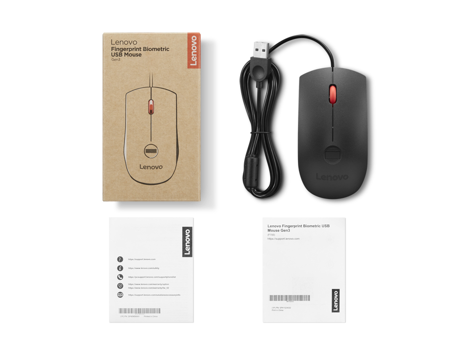 Lenovo 4Y51S24029 muis Kantoor Ambidextrous USB Type-A Optisch 2000 DPI - Afbeelding 8