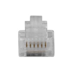ACT RJ12 (6P/6C) modulaire connector voor platte kabel