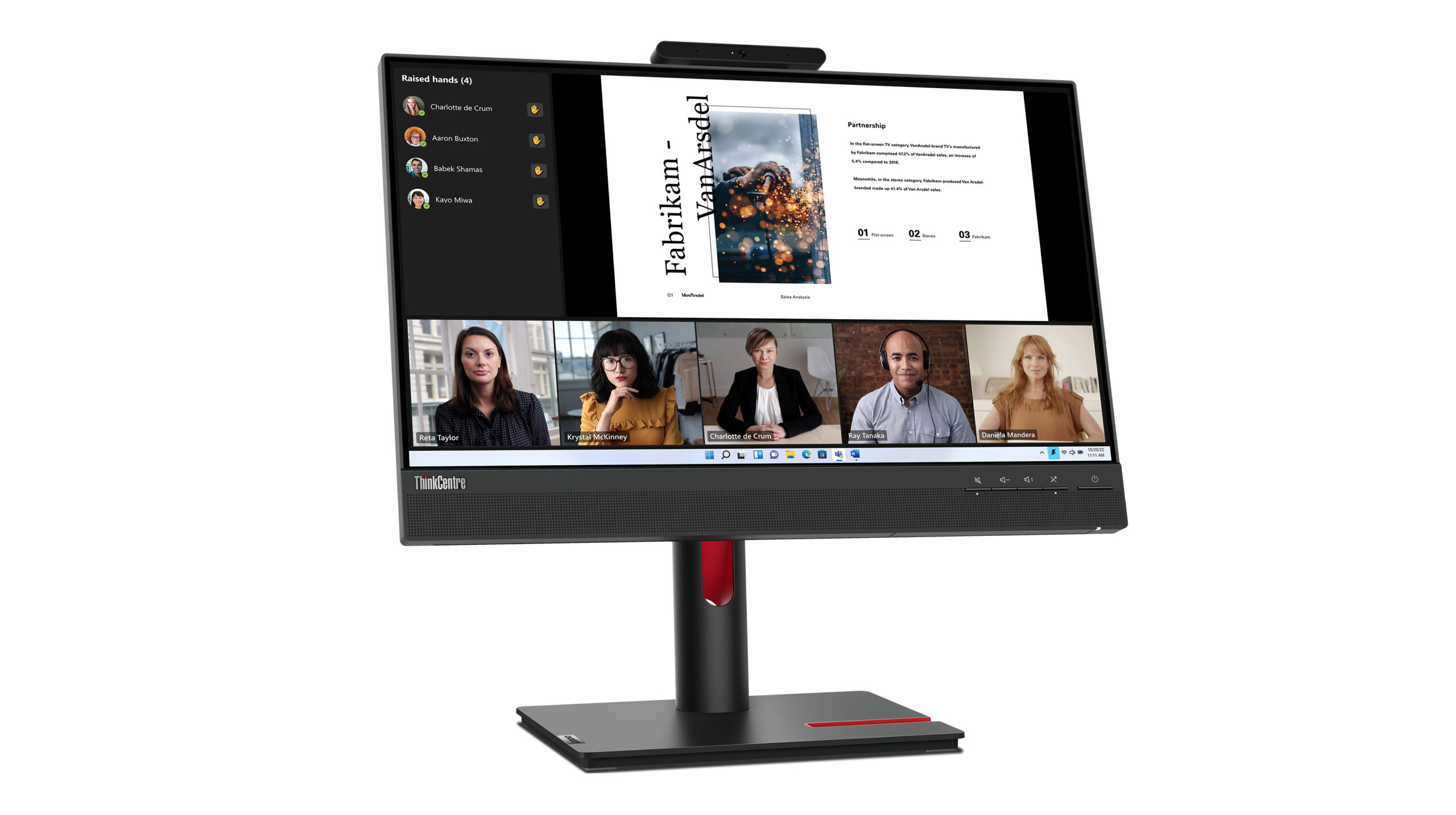 Lenovo ThinkCentre Tiny-In-One 22 Gen 5 computer monitor 54,6 cm (21.5") 1920 x 1080 Pixels Full HD LED Zwart - Afbeelding 12