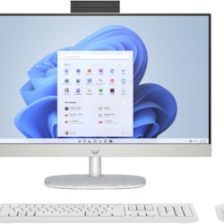HP 24-cr1055nd Intel Core Ultra 5 125U 60,5 cm (23.8") 1920 x 1080 Pixels Alles-in-één-pc 16 GB DDR5-SDRAM 512 GB SSD Windows 11 Home Wi-Fi 6 (802.11ax) AI PC Wit