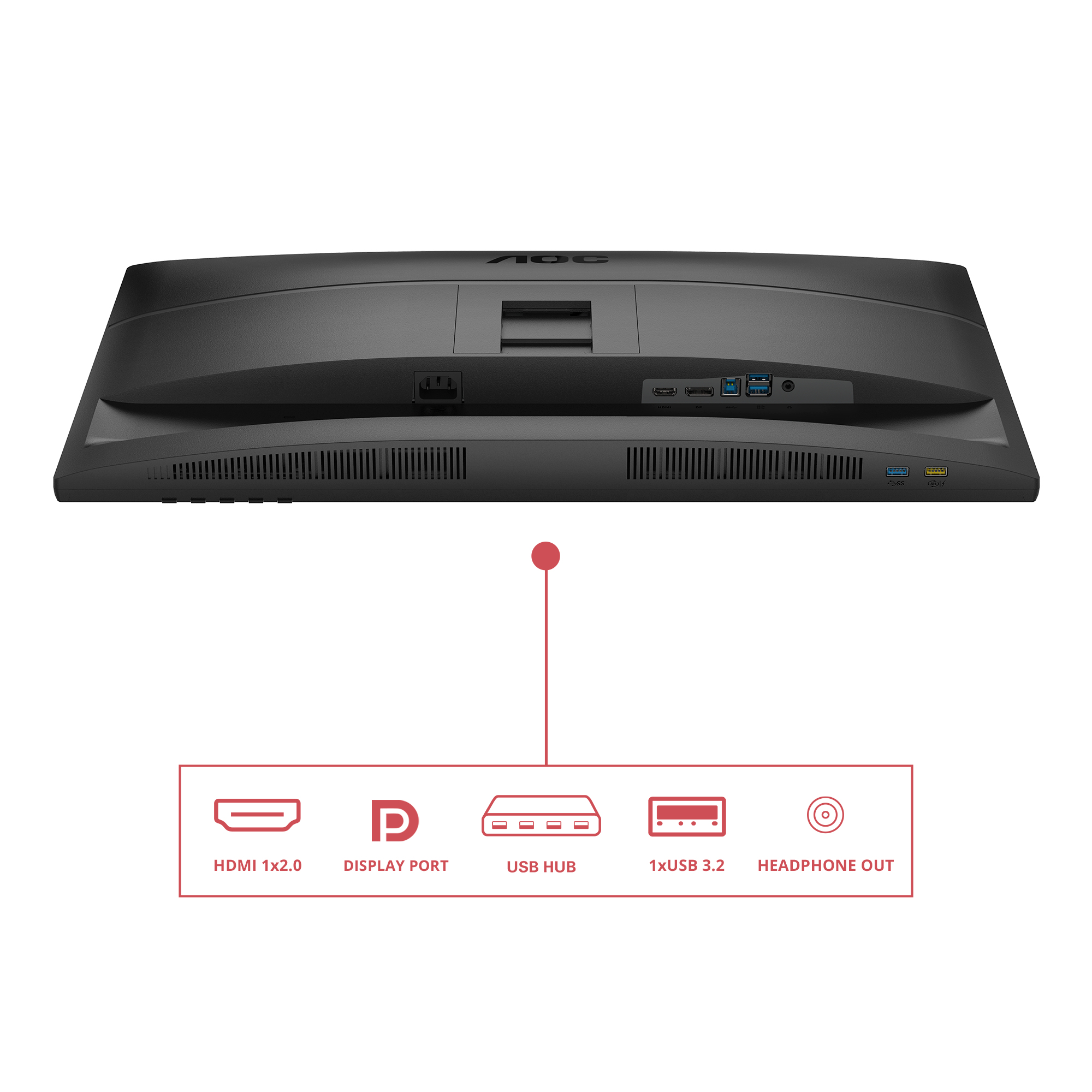 AOC E4 Q27E4U computer monitor 68,6 cm (27") 2560 x 1440 Pixels Quad HD LED Zwart - Afbeelding 4