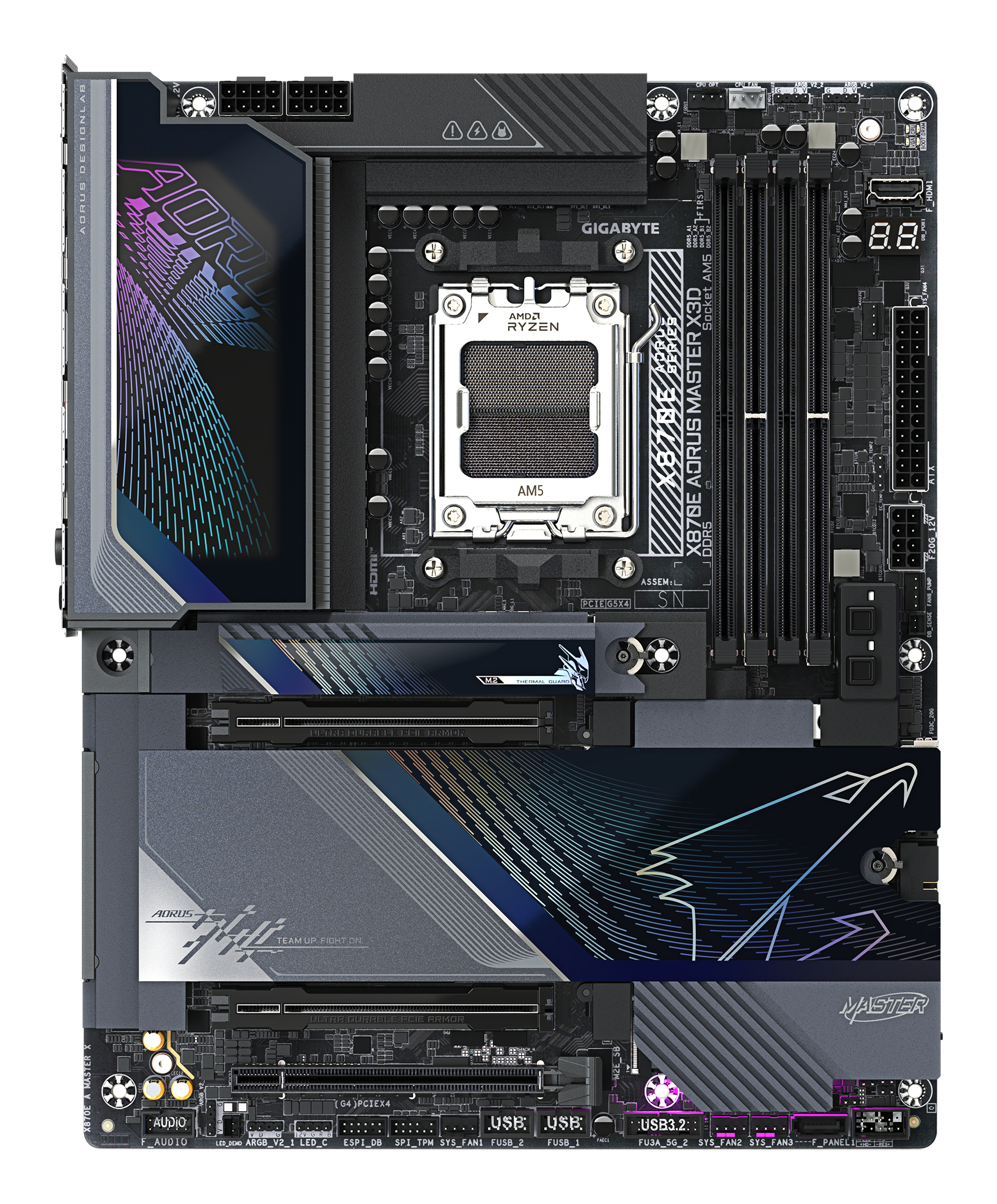 GIGABYTE X870E AORUS MASTER X3D AMD X870E Socket AM5 ATX - Afbeelding 3