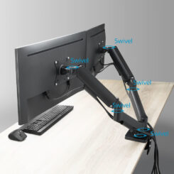 ACT Monitorarm 35", gasveer, 2 monitoren, Essentials - Afbeelding 9