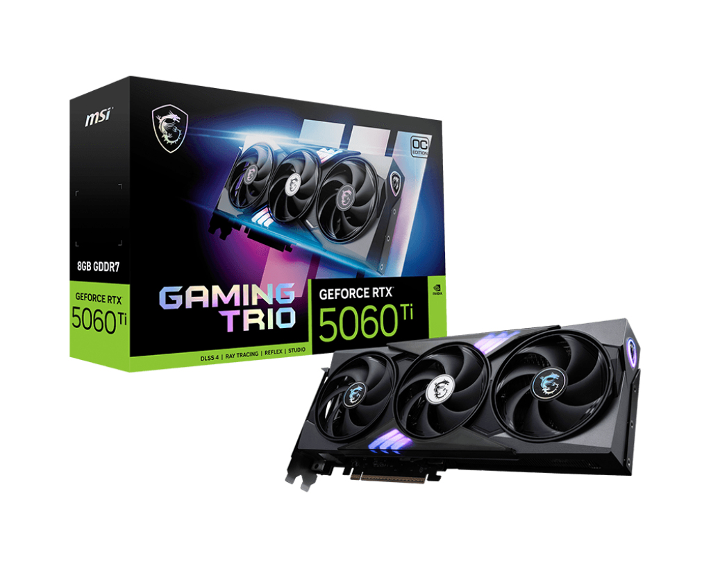 MSI GeForce RTX 5060 Ti 8G GAMING TRIO OC NVIDIA 8 GB GDDR7 - Afbeelding 2