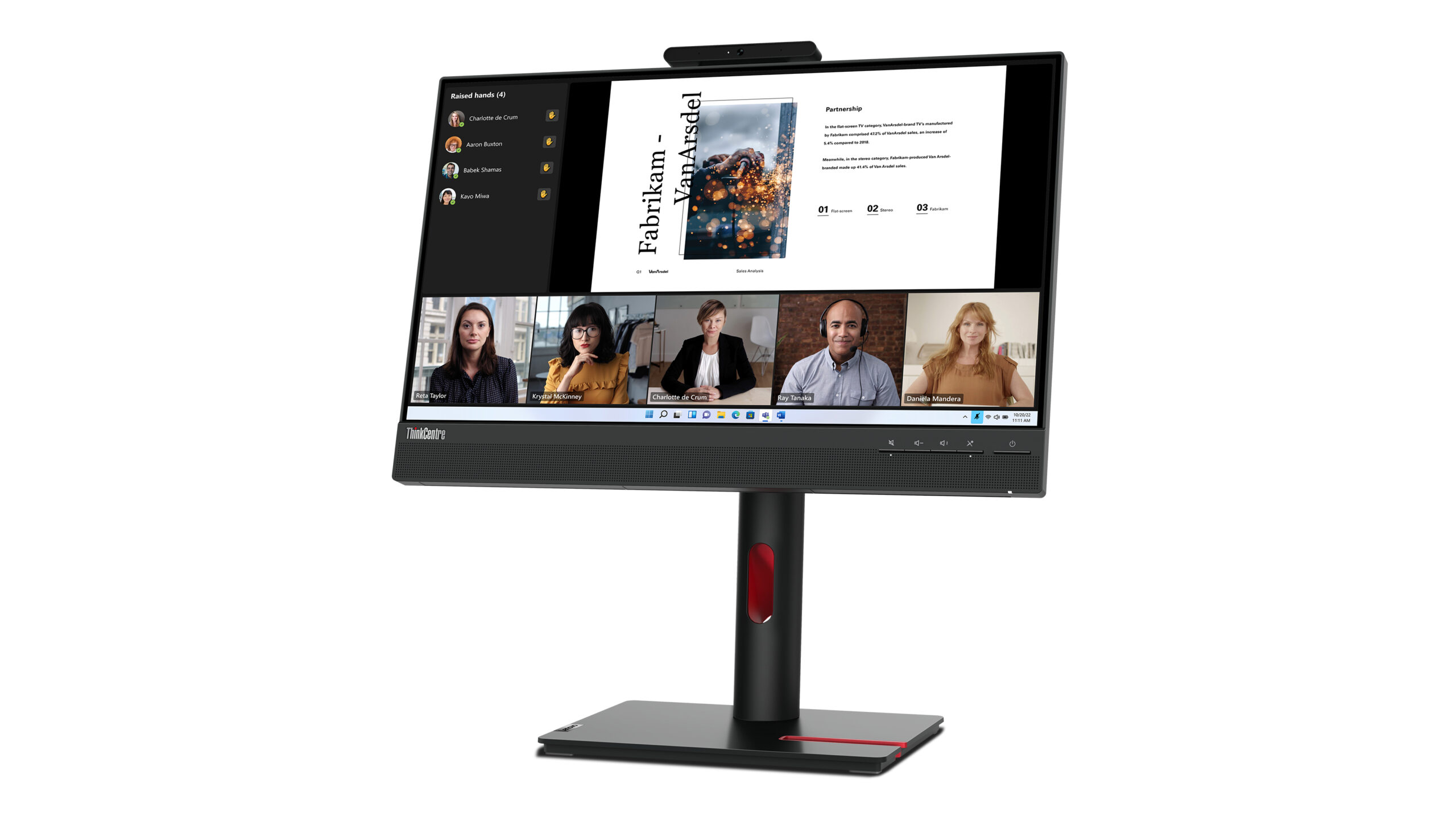 Lenovo ThinkCentre Tiny-In-One 22 Gen 5 computer monitor 54,6 cm (21.5") 1920 x 1080 Pixels Full HD LED Zwart - Afbeelding 6