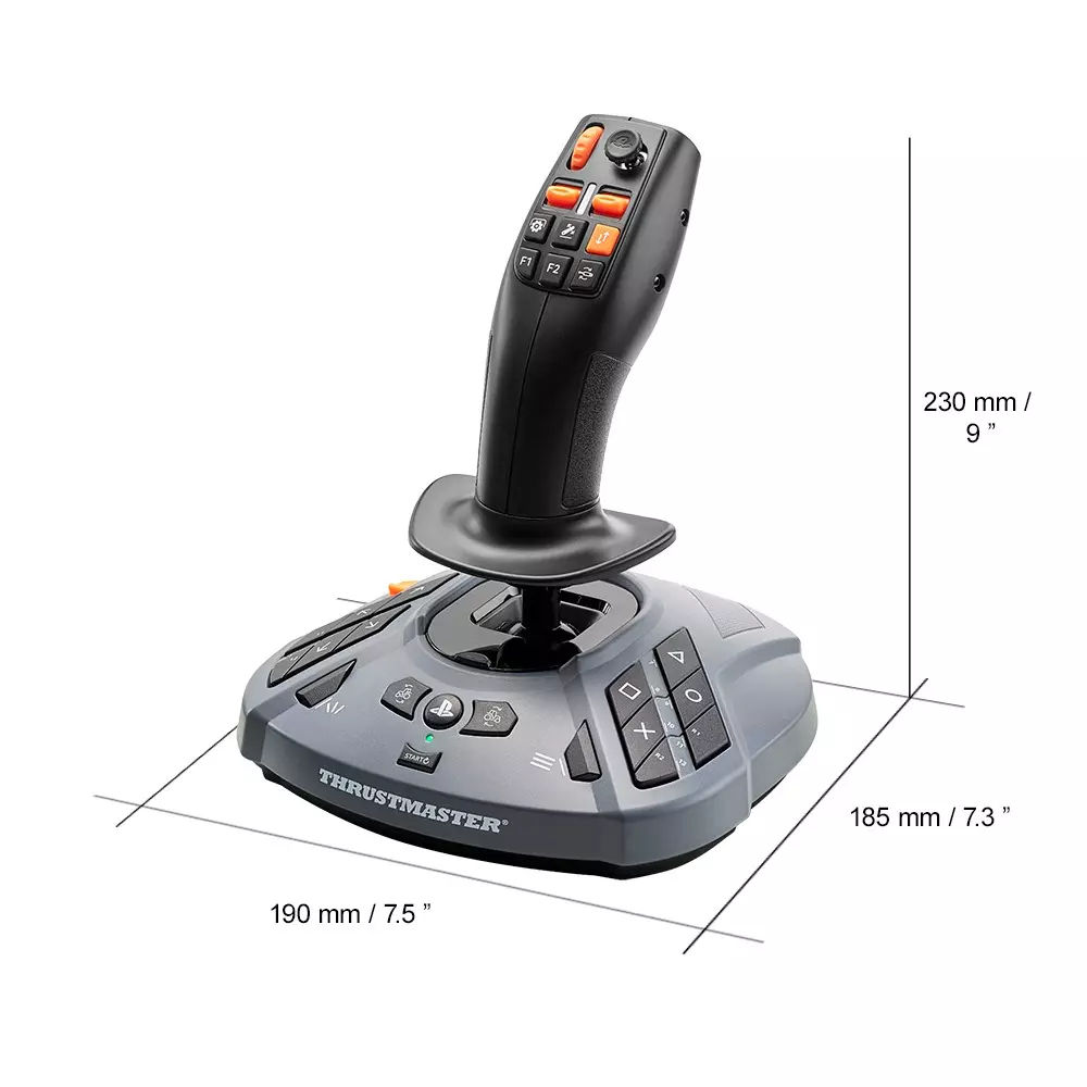 Thrustmaster SimTask FarmStick Zwart Flightstick Analoog/digitaal PC, PlayStation 5 - Afbeelding 4