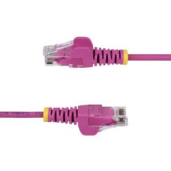 StarTech.com 3m Dunne CAT6 Ethernet Kabel, Roze, Snagless, 100W PoE, UTP, LSZH, 28AWG Pure Koperdraad, Slim RJ45 Netwerk Patchkabel met Trekontlasting, Fluke Getest - Afbeelding 4