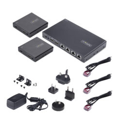 StarTech.com 4-Port HDMI Extender en Splitter Over CAT6, 4K 60Hz, Tot 70m, 1x4 HDMI over Ethernet Distributie Kit met IR en Power Over Cable - Afbeelding 4