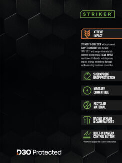 POS - Striker D3O X-Core Case - Forex Single Signing  Double sided print - 15x20cm