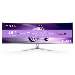 Philips Evnia 8000 49M2C8900/00 computer monitor 124,2 cm (48.9") 5120 x 1440 Pixels Dual QHD QD-OLED Wit