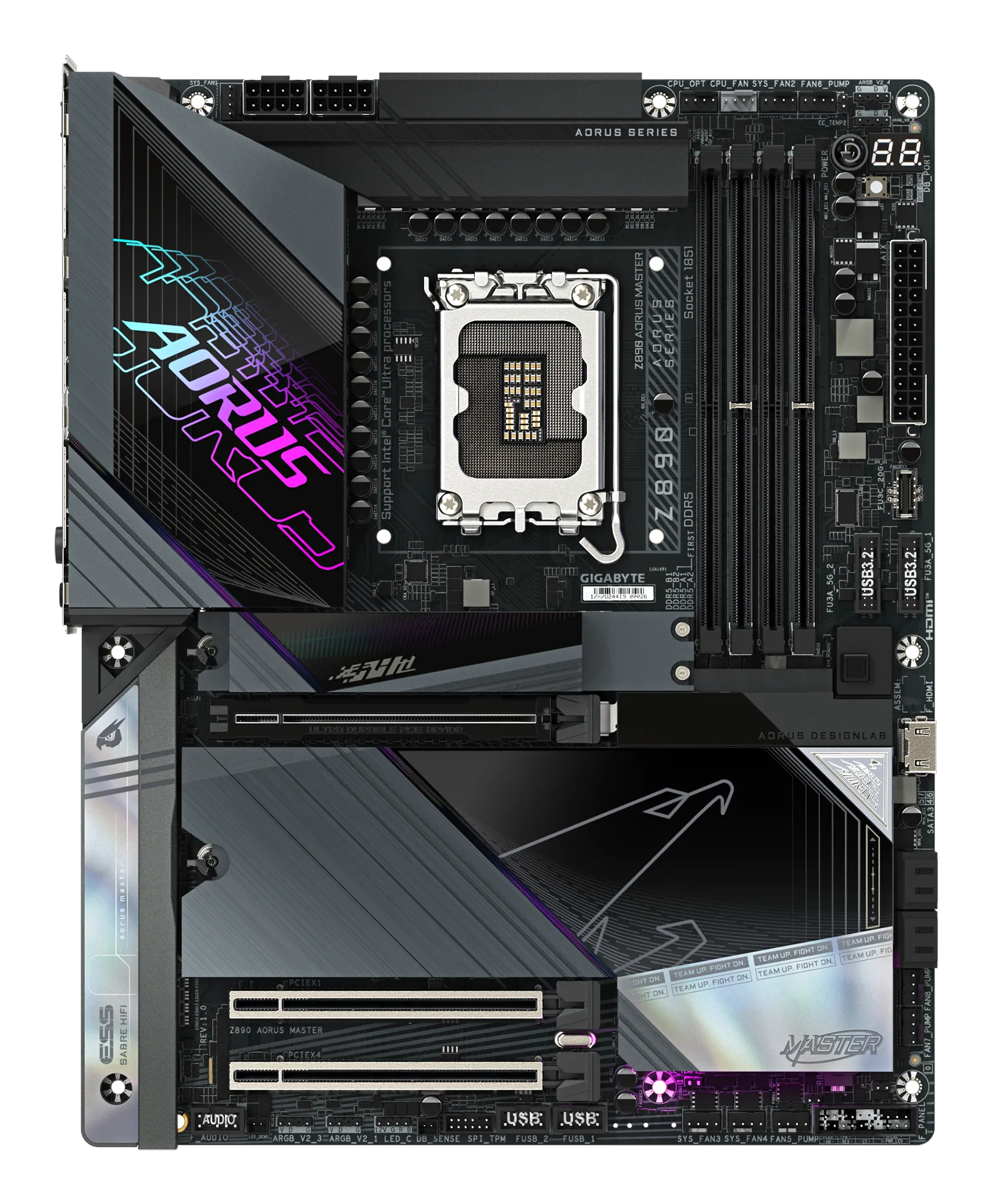 GIGABYTE Z890 AORUS MASTER moederbord Intel Z890 LGA 1851 (Socket V1) ATX - Afbeelding 3