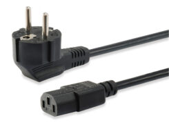 Equip 112120 electriciteitssnoer Zwart 1,8 m CEE 7/7 C13 stekker - Afbeelding 2