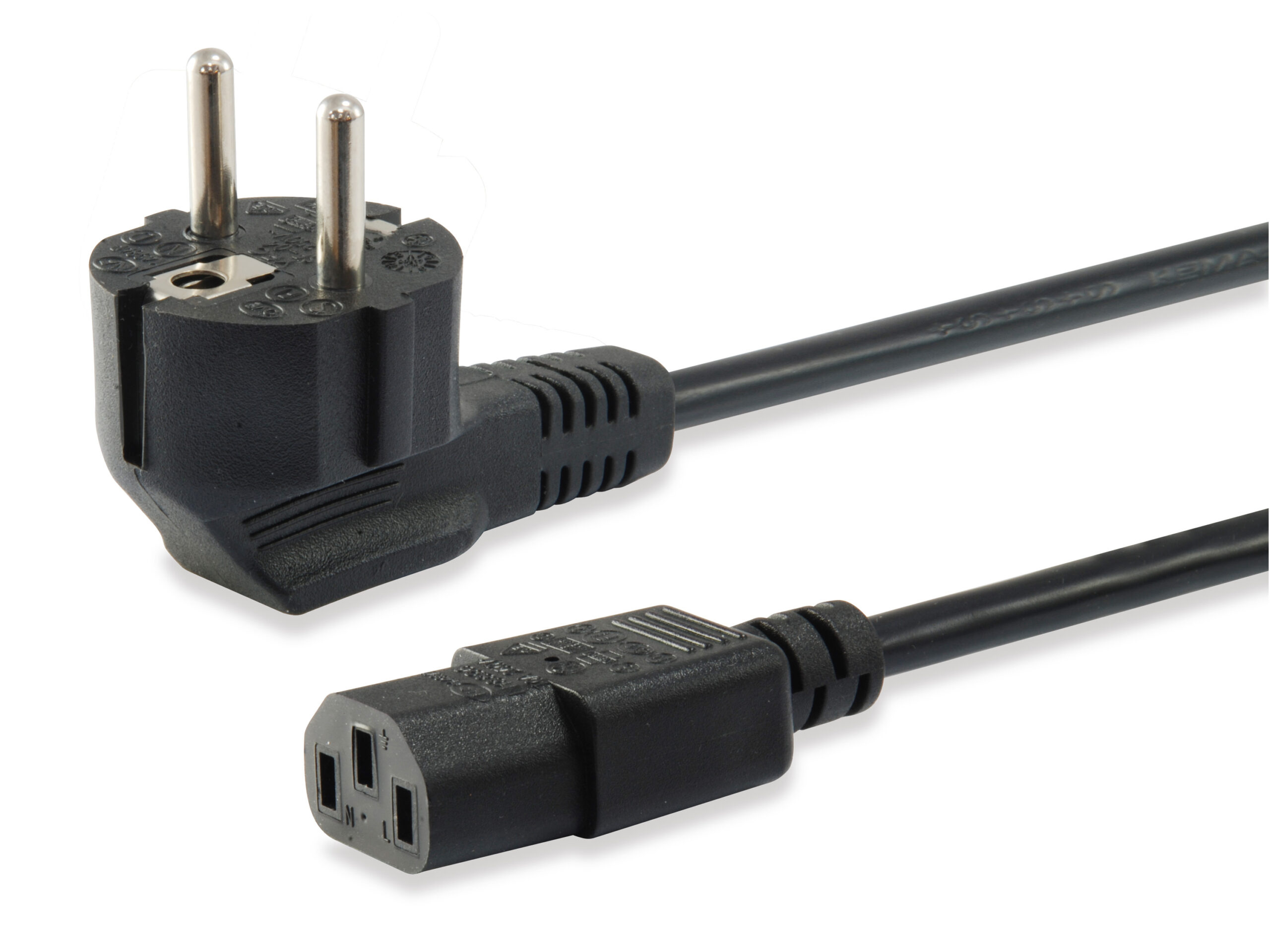 Equip 112121 electriciteitssnoer Zwart 3 m IEC C13 CEE7/7