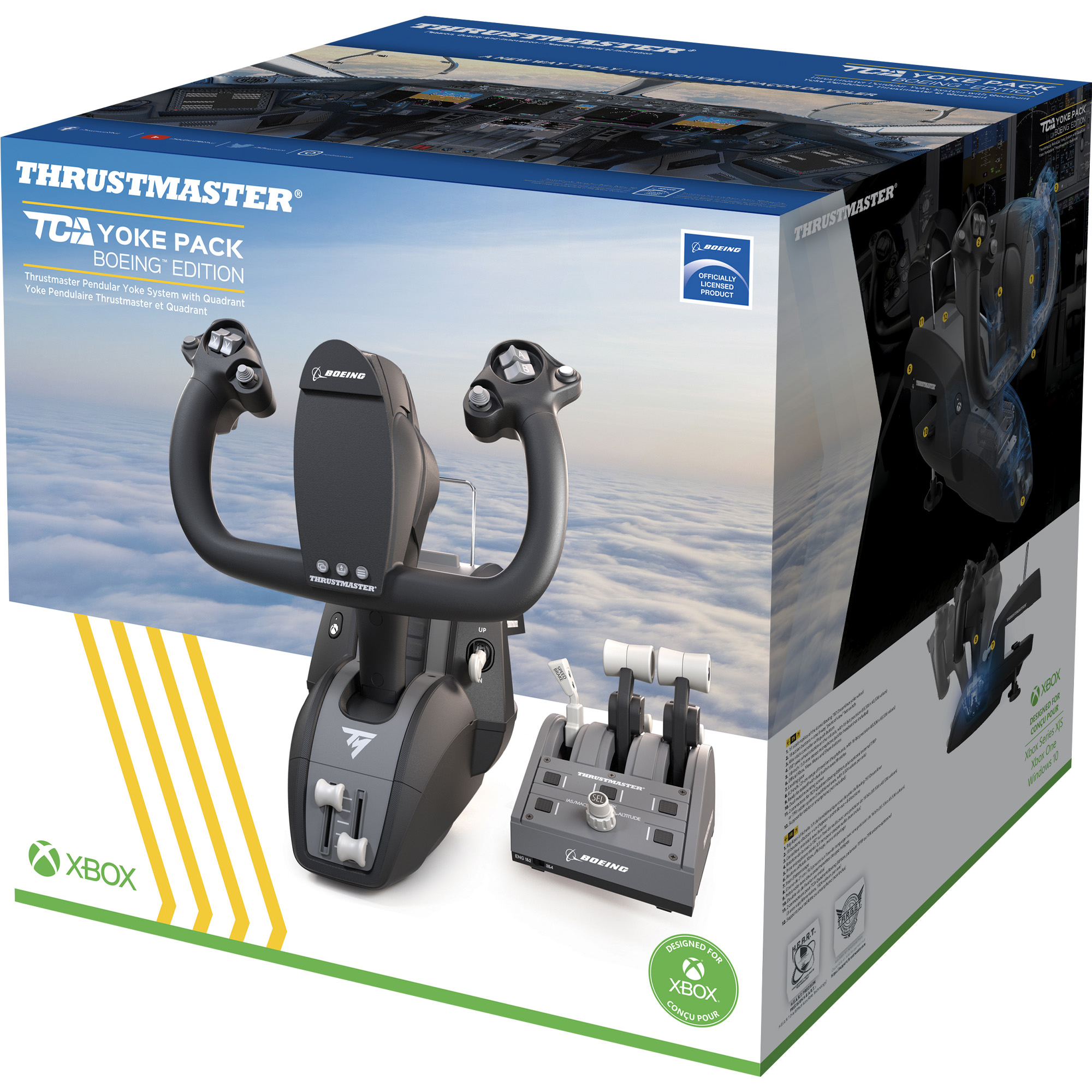 Thrustmaster TCA Yoke Pack Boeing Edition Zwart, Grijs USB Fightstick PC, Xbox, Xbox One, Xbox One S, Xbox One X, Xbox Series S, Xbox Series X - Afbeelding 7